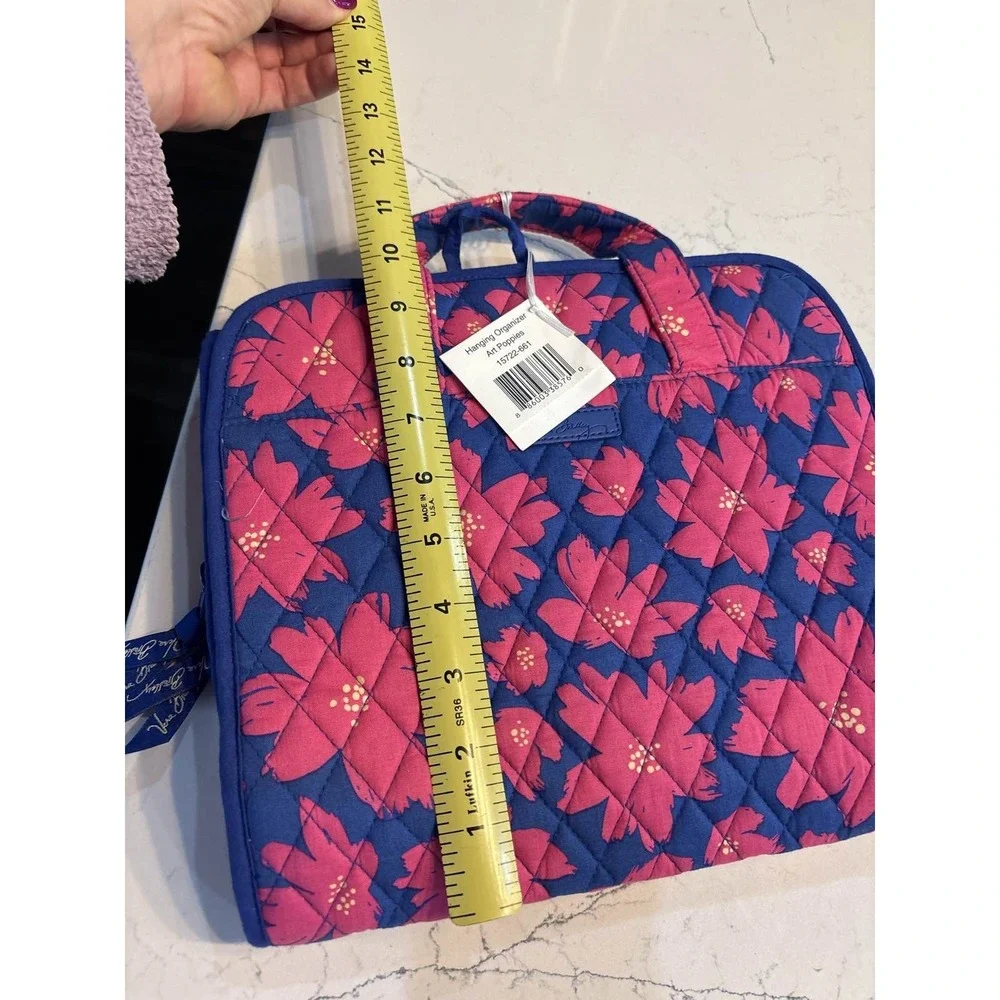 Vera Bradley Art Poppies Hanging Travel Organizer
